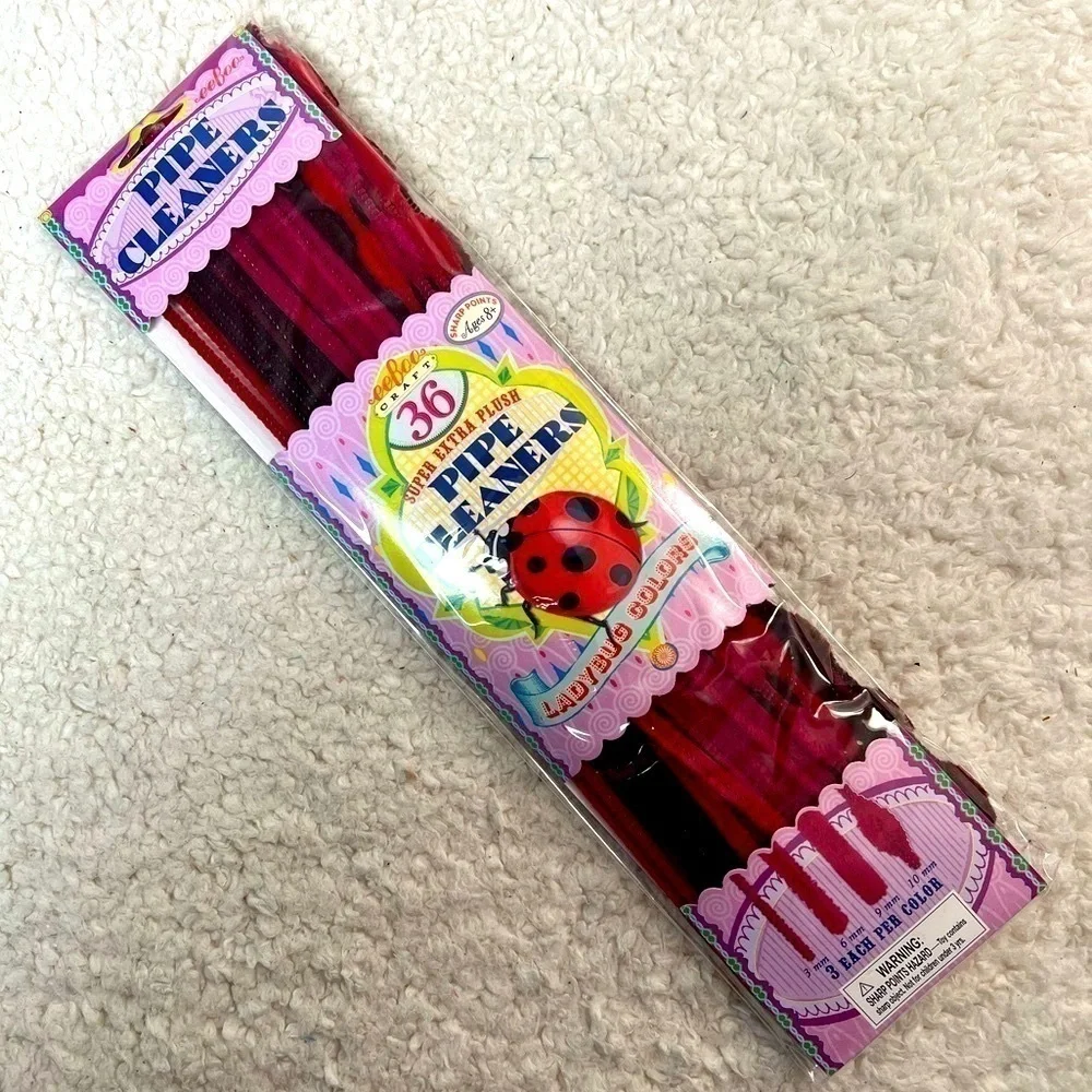 eeBoo Super, Extra Plush Chenille Stems | 108 Assorted Pieces